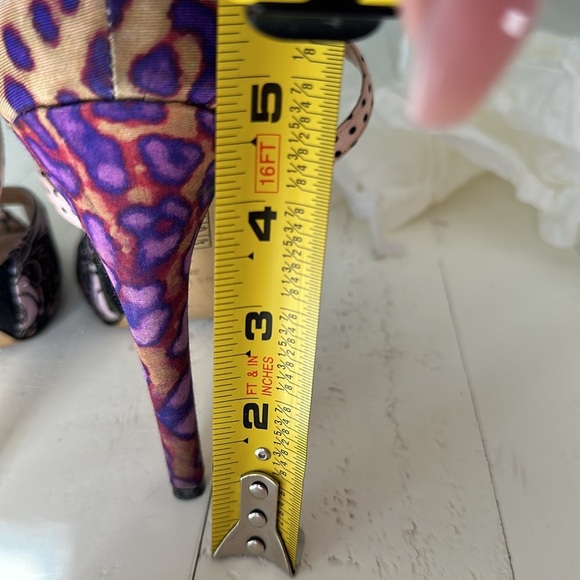 Nine West floral slingback size 8 open toe heel with front straps - Picture 14 of 15